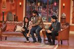 Sonakshi Sinha, Kapil Sharma, Shahid Kapoor on the sets of Comedy Nights with Kapil in Mumbai on 4th Dec 2013